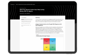 Mind The Agentic Action Gap: Stop Losing Money With AI Agents